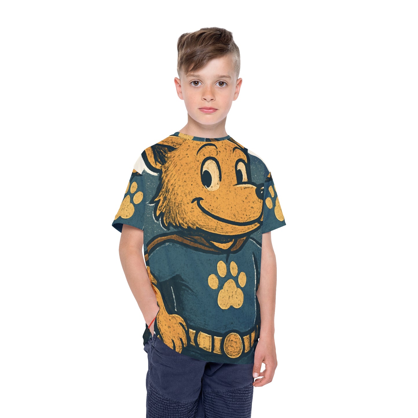 Dog man Kids Sports Jersey (AOP)