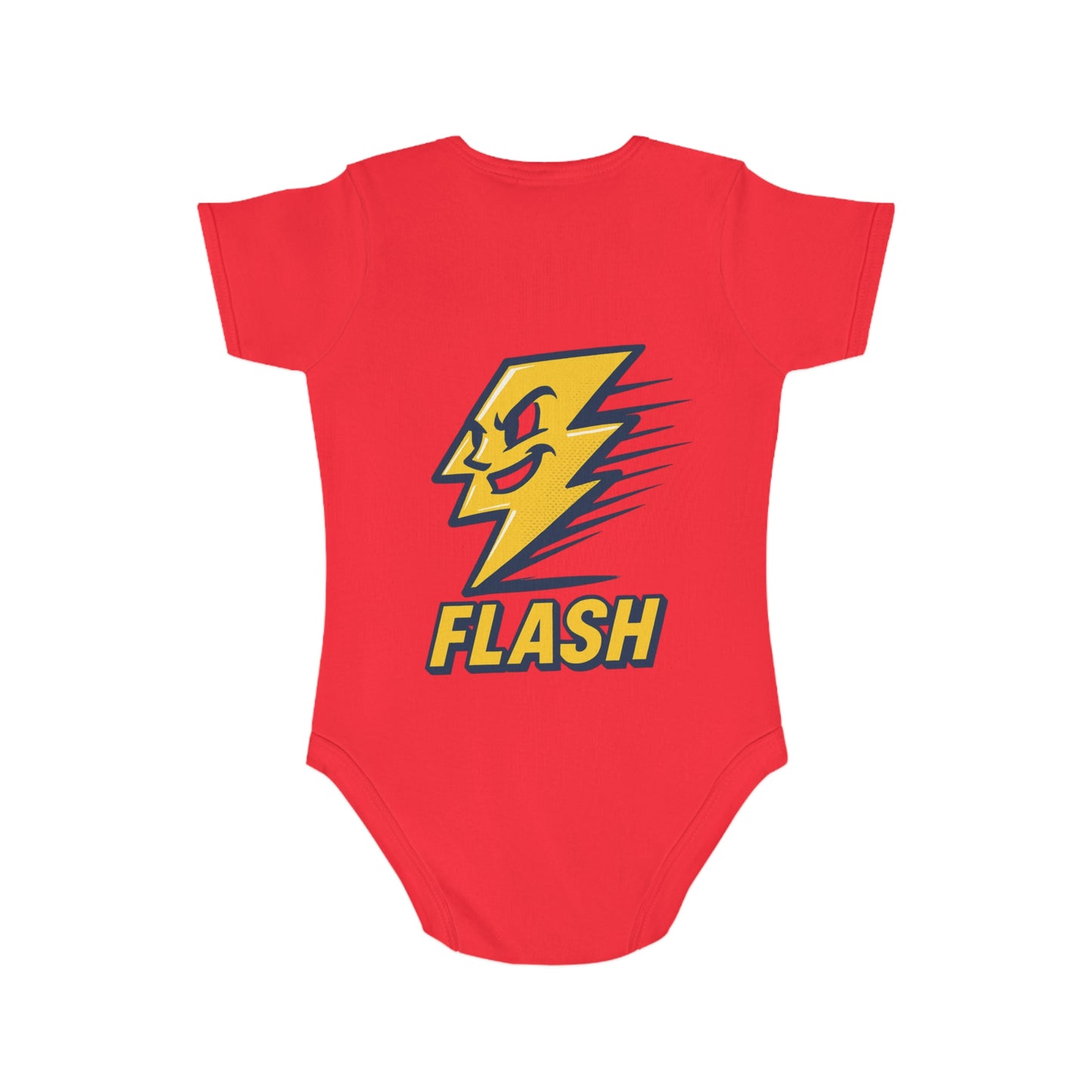Short Sleeve Baby Bodysuit Flash