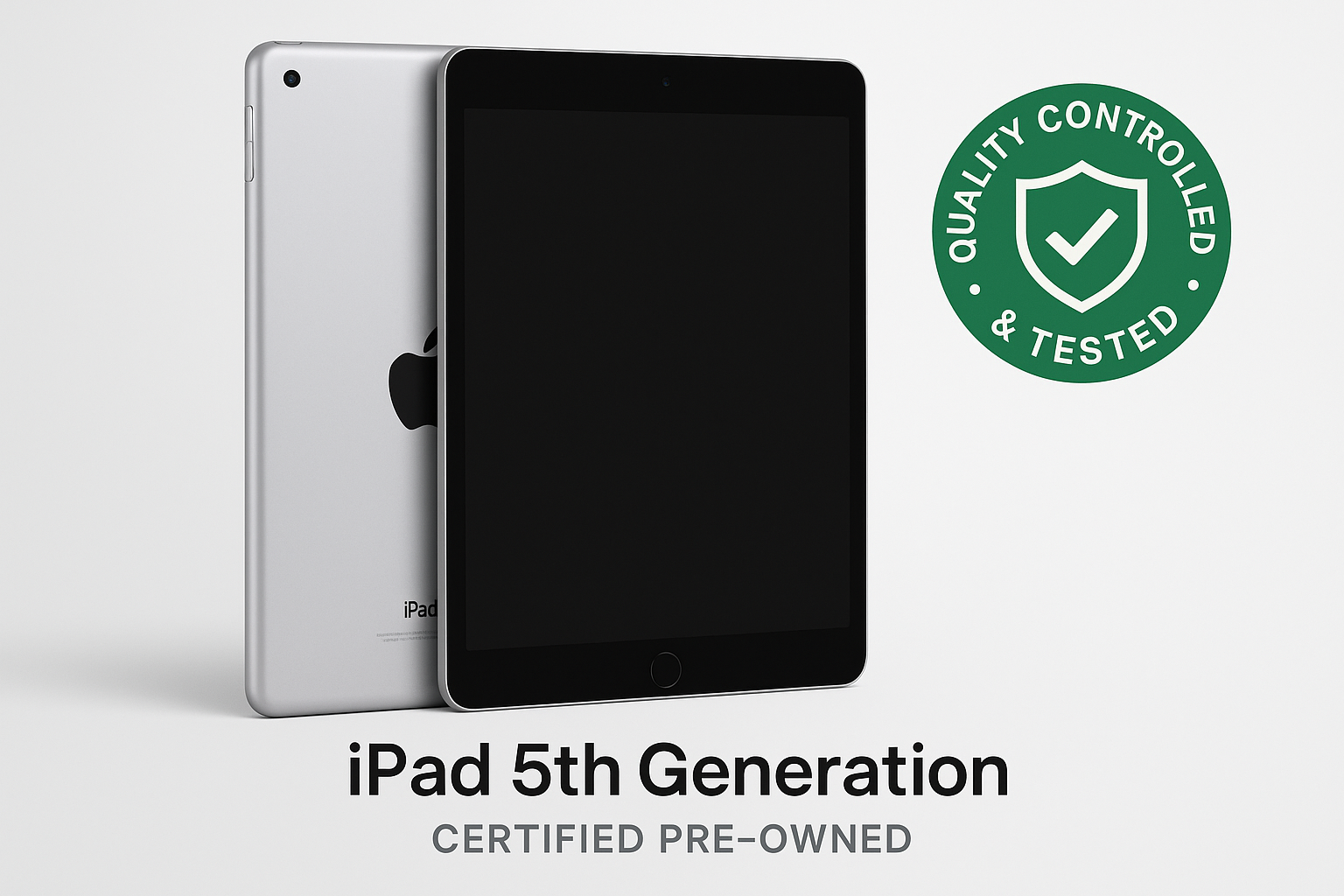 iPad 5th Generation with quality trust badge