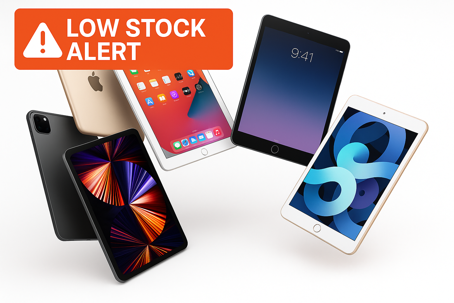 iPad Collection with Low Stock Alert
