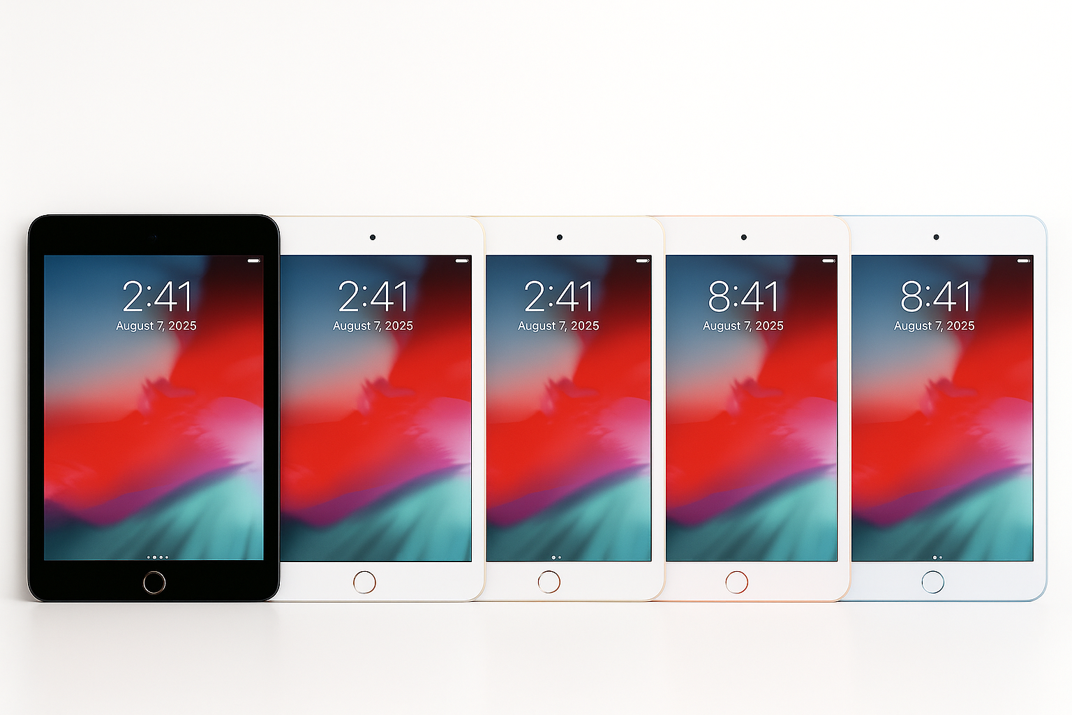 iPads with updated date - August 7, 2025