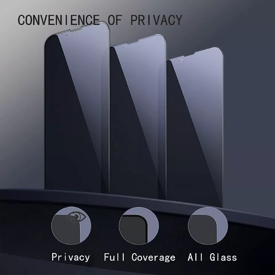 Screen Protection iPhone 15 Premium Tempered Privacy Glass Anti Spy Full Glue - 2 pack