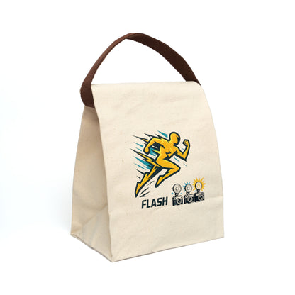 Canvas Lunch Bag With Strap Flash