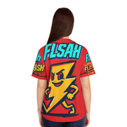 Women's Baseball Jersey (AOP) Flash