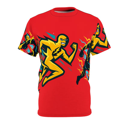 Unisex Cut & Sew Tee (AOP) Flash