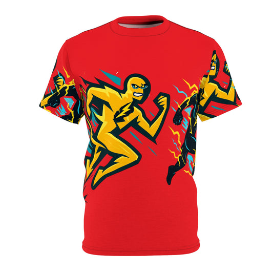 Unisex Cut & Sew Tee (AOP) Flash