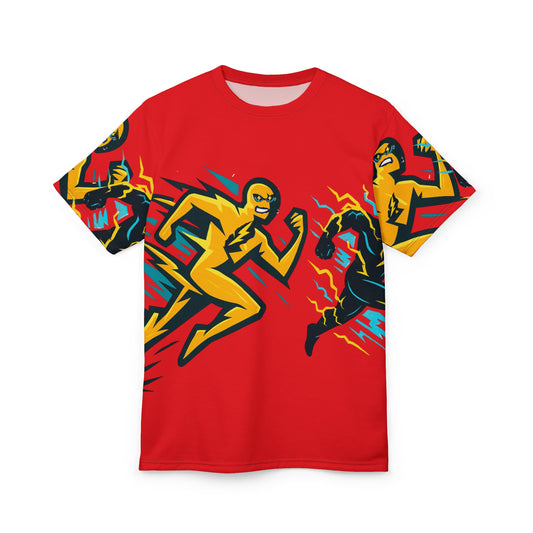 Unisex Cut & Sew Tee (AOP) Flash