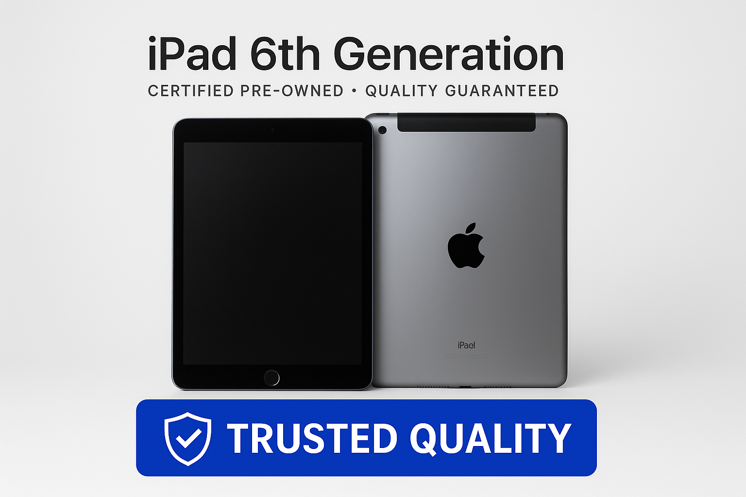iPad 6th Generation with trust banner