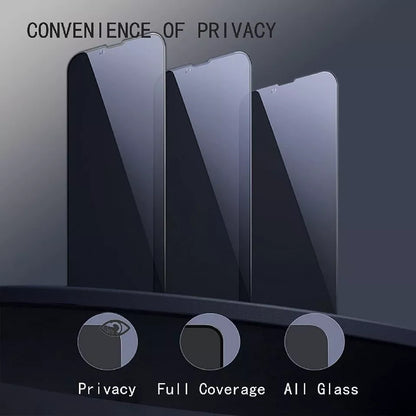 Screen Protection iPhone 15 Premium Tempered Privacy Glass Anti Spy Full Glue - 2 pack
