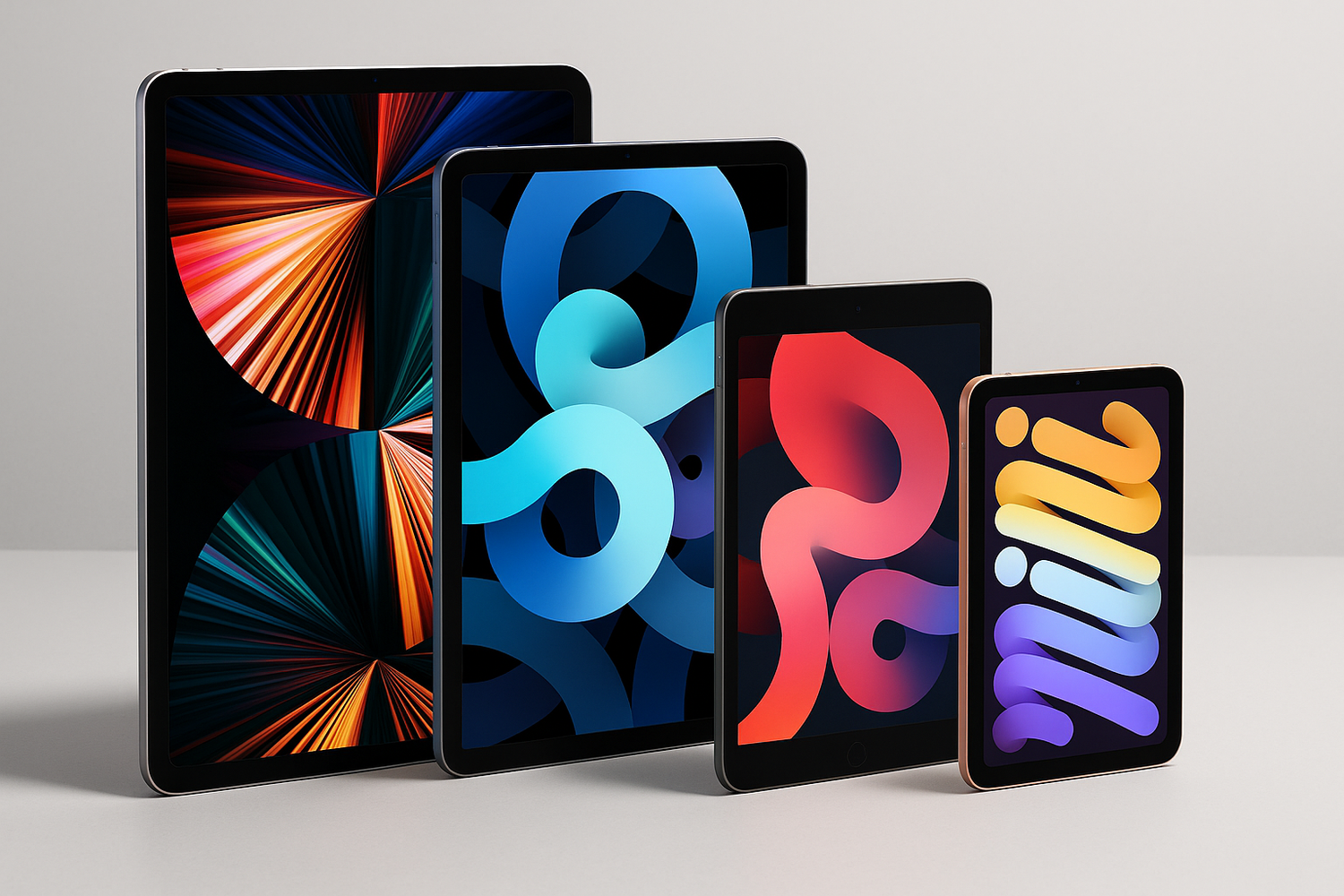 Variety of Different iPads